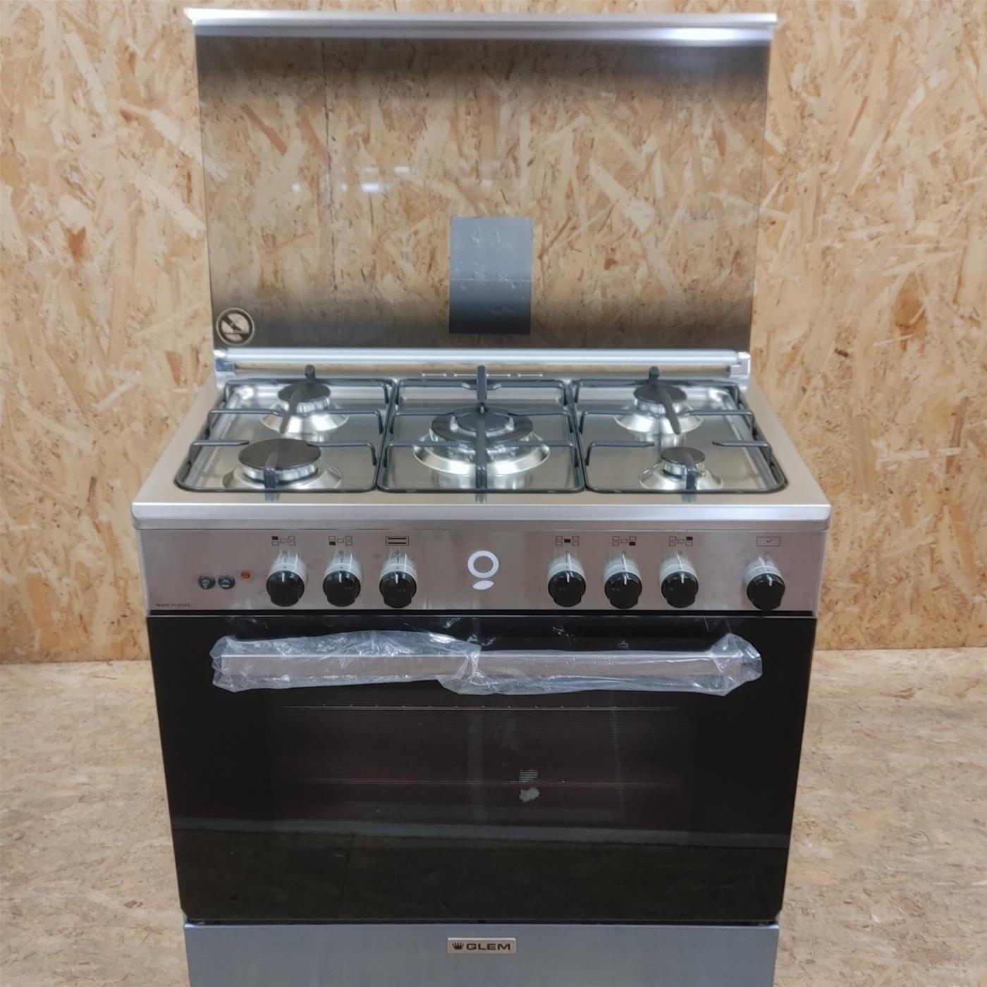 Cucina Glem Gas A855GI Cucina a libera installazione Acciaio inox A