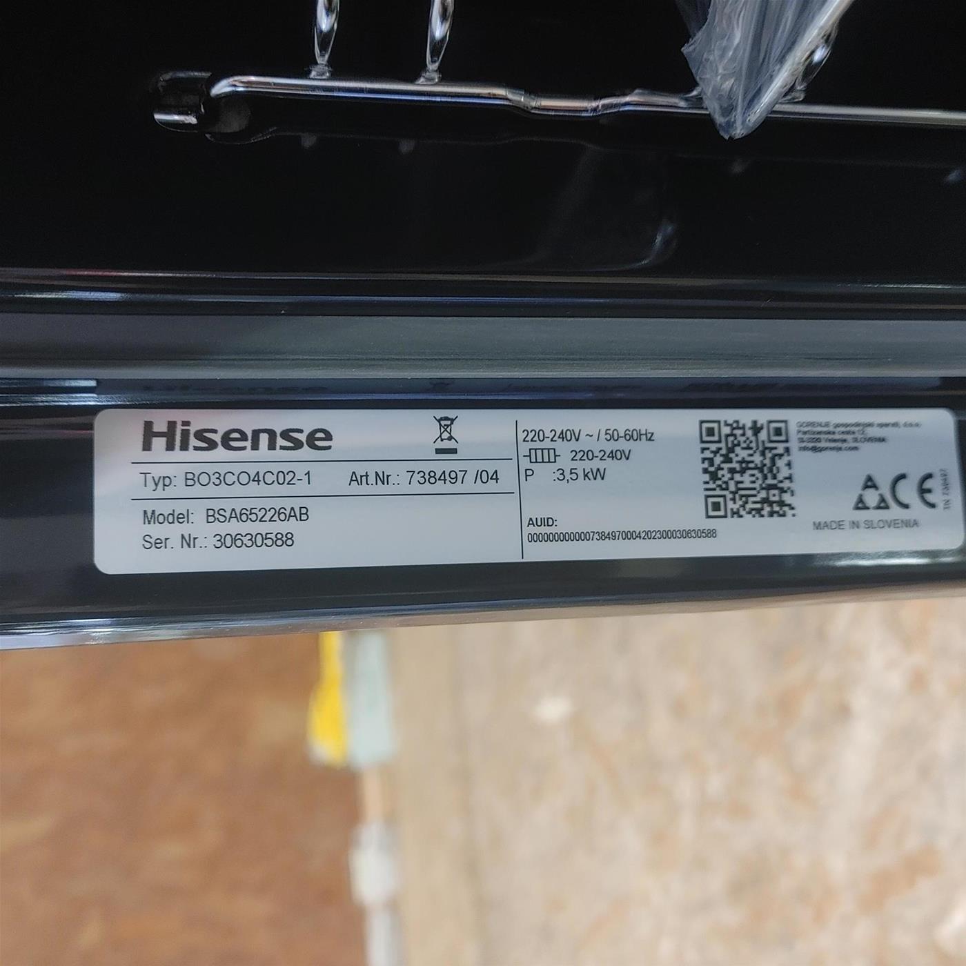 Hisense BSA65226AB 77 L 3500 W Nero