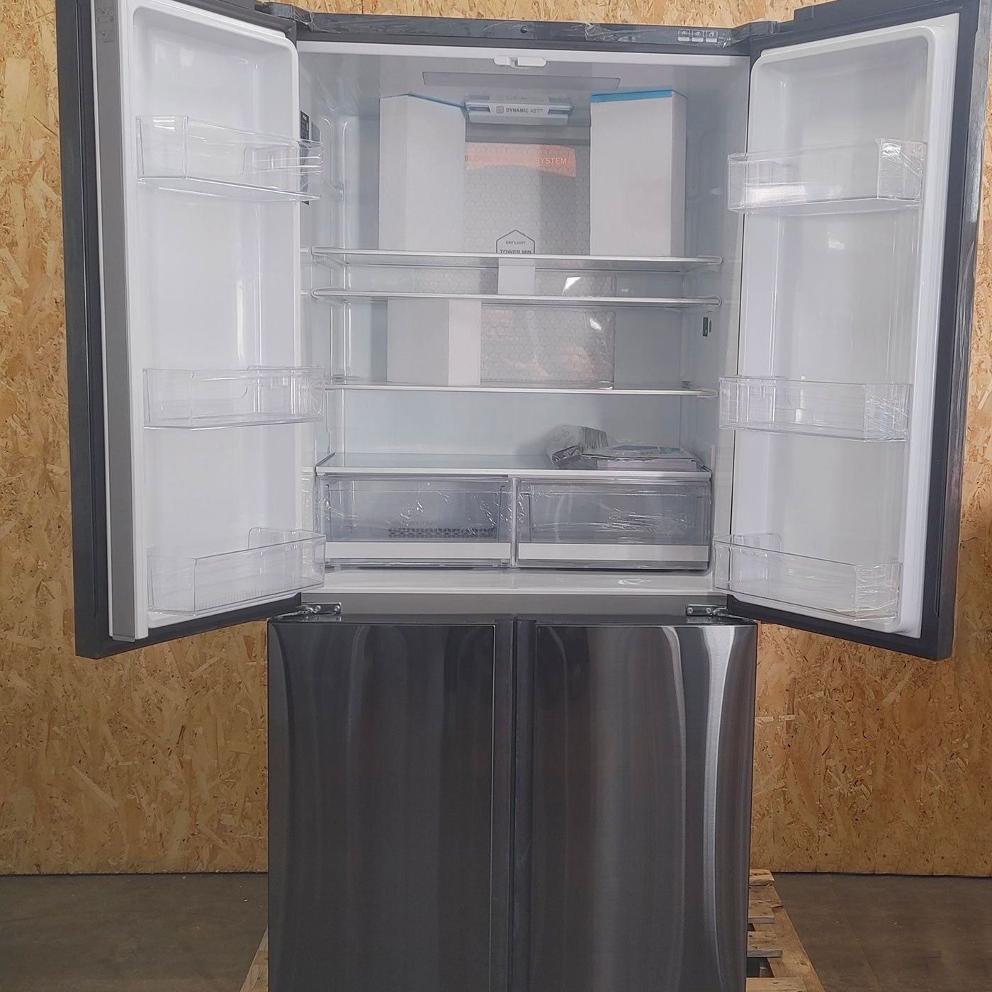 Haier Cube 90 Serie 7 HTF-610DSN7 frigorifero side-by-side Libera installazione 628 L F Nero