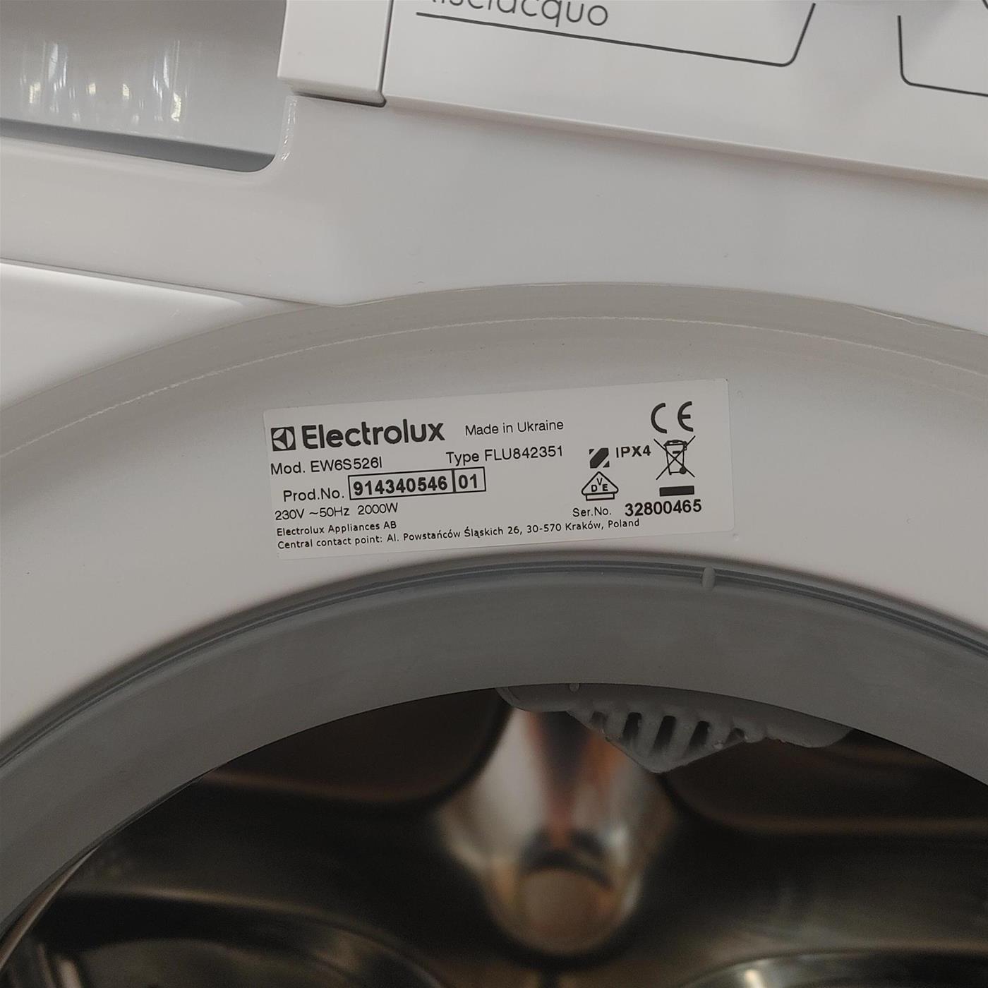 Electrolux EW6S526I lavatrice Caricamento frontale 6 kg 1151 Giri/min Bianco