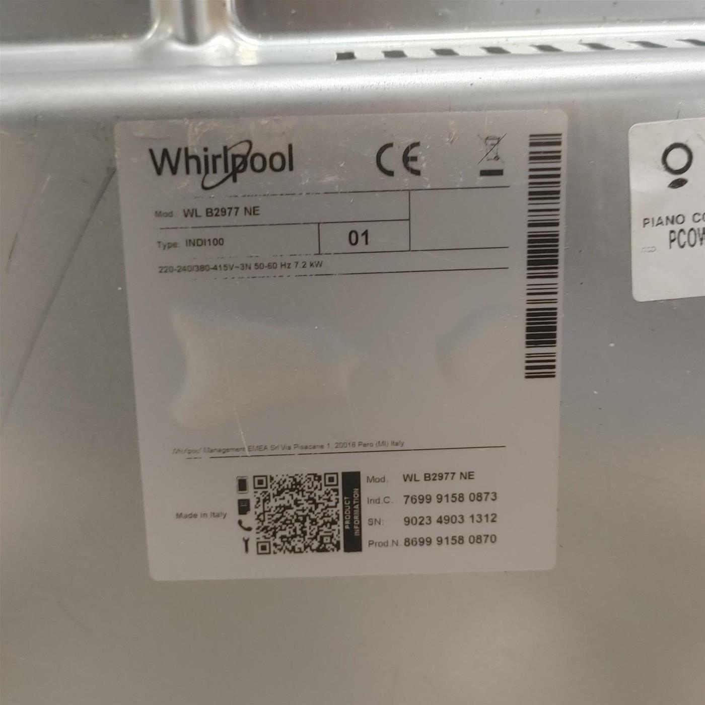 Whirlpool WL B2977 NE Nero Incasso 77 cm Piano cottura a induzione 4 zona(e)